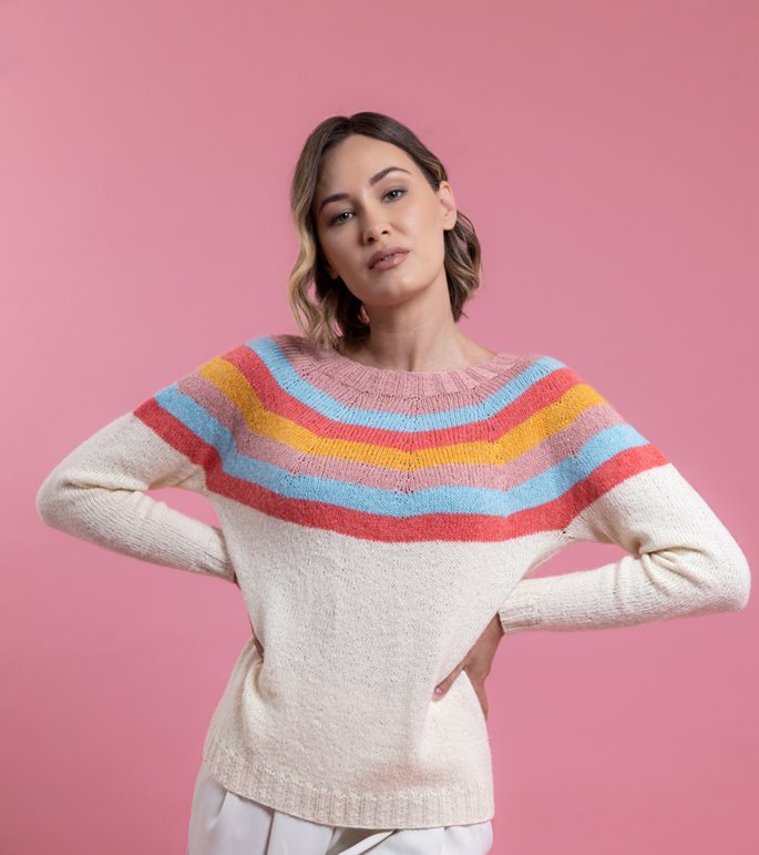 Lana Grossa TOP DOWN GENSER Ecopuno